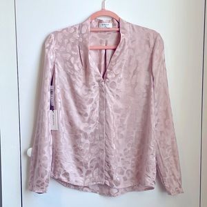 ARITZIA babaton silk button-up blouse